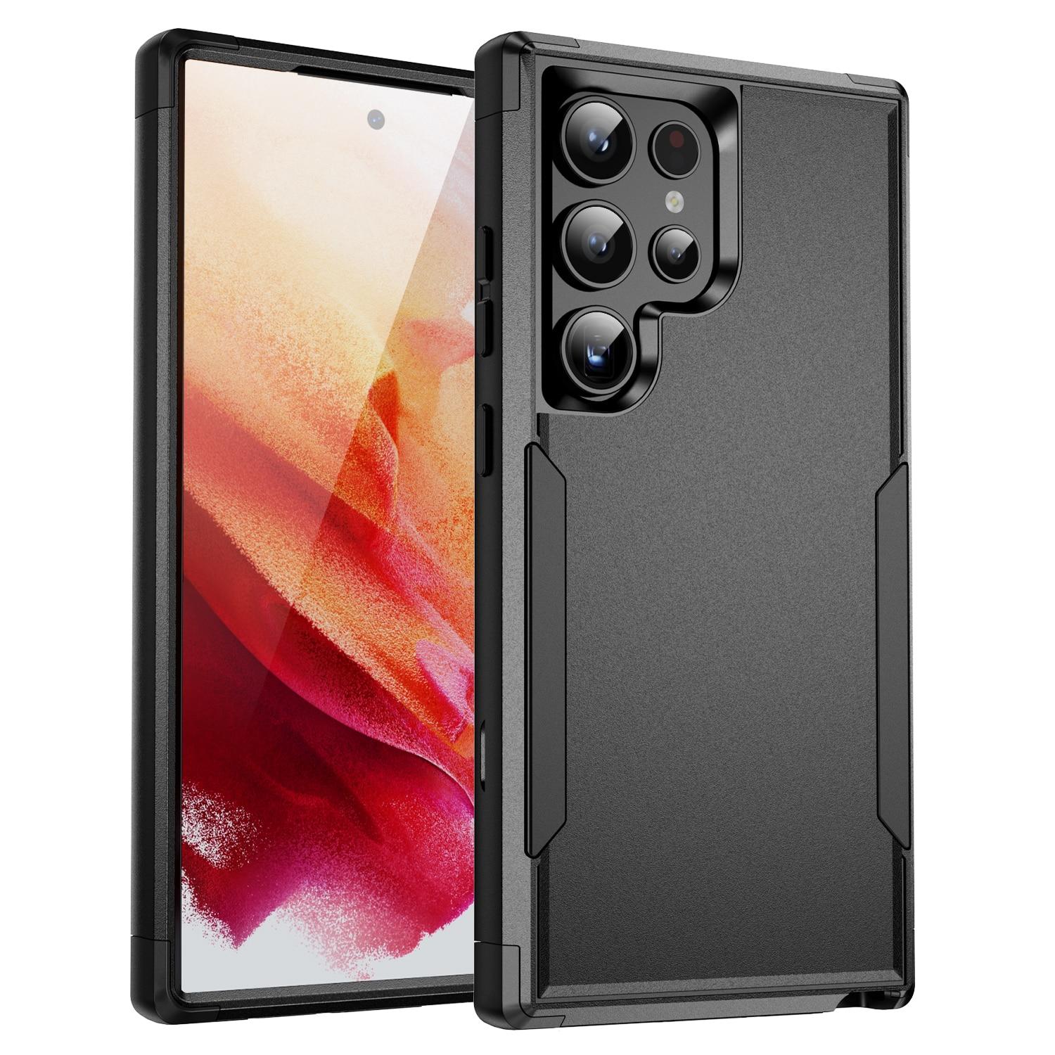 

Сумка для телефона, жесткий защитный чехол для Samsung Galaxy S24 Ultra S22 S23 Plus S21 FE 5G, противоударная задняя крышка с защитой от падения for Galaxy S24 розовый