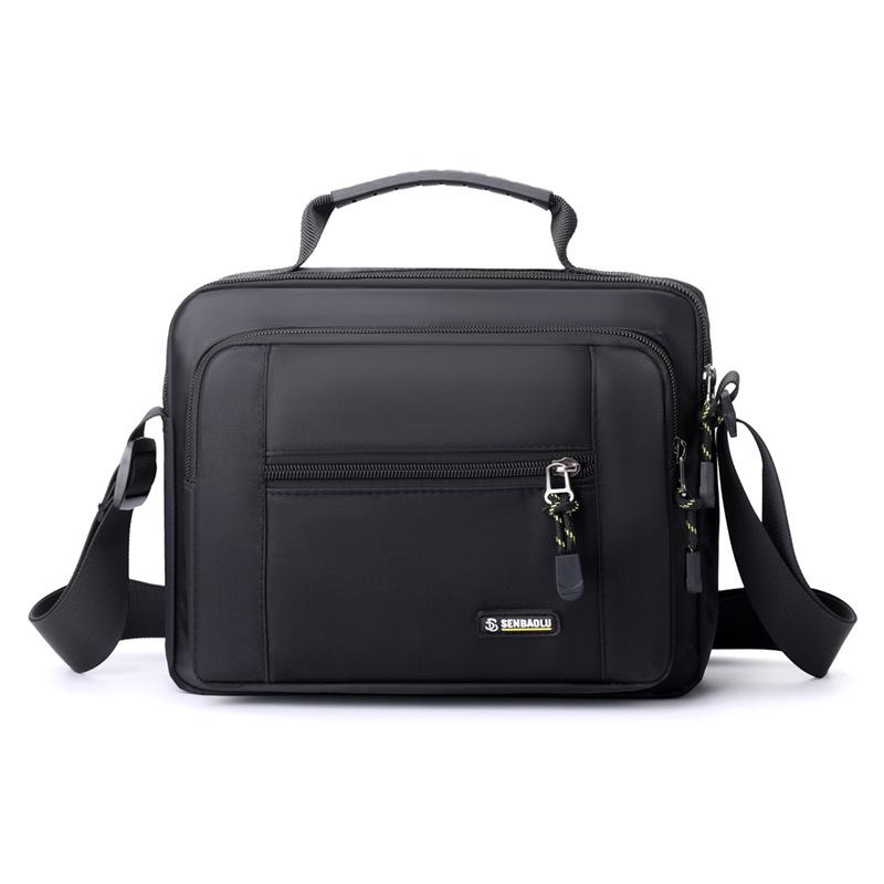 

Мужская нейлоновая сумка через плечо, деловая сумка через плечо, сумка-мессенджер чёрный