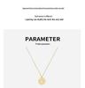 European & American Style Winter Christmas Sweater with White Seashell & Daisy Pendant Necklace for Women - Titanium Steel P802