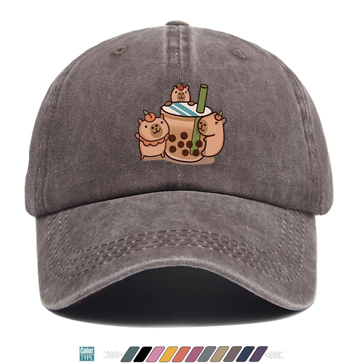 pc pcs Duckbill Cap Suitable for Wear Adjustable Unisex Baseball Hat with Bear Print Lightweight Breathable Duckbill Cap f 1pc
