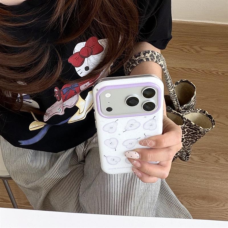 Purple Sequin Full-Screen Chain Case for iPhone 17/16 Pro Max/15/14