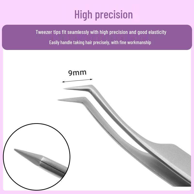 Gold Feather Grafting & Curling Eyelash Tweezers: Ukrainian & Chinese Styles for High-Density Lashes
