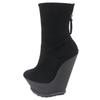 Excellent GIUSEPPE ZANOTTI Ankle boots Wedge sole black Suede leather Women 35 Used