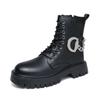 Thick soled men's high top boots Trendy and personalized new style Daily Fashion Party Street outdoor motorcycle Adult shoes
