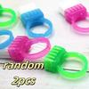 3/5pcs Mini Ring Brushes -Compact & Portable Finger & Nail Cleaning Tools,Durable Plastic Bristles for Dust,Debris,Dirt Removal