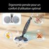 Steam Cleaner Broom - EZICLEAN STEAM WAVE 360 - 1200 W - 24 G/min - Complete Cleaning and Maintenance of Wooden Floors