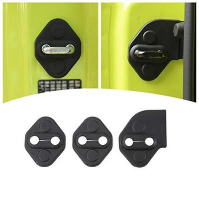 Cache de verrouillage de porte de voiture ANTC pour Suzuki Jimny Lourd Facile à Installer Ensemble d'accessoires de voiture Jimny 2019+, ABS, Devoir, Installer, 3, (Noir)