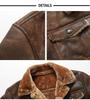 2023 Men's Shearling Jacket with Fleece-Lined Leather for Autumn/Winter Casual Wear