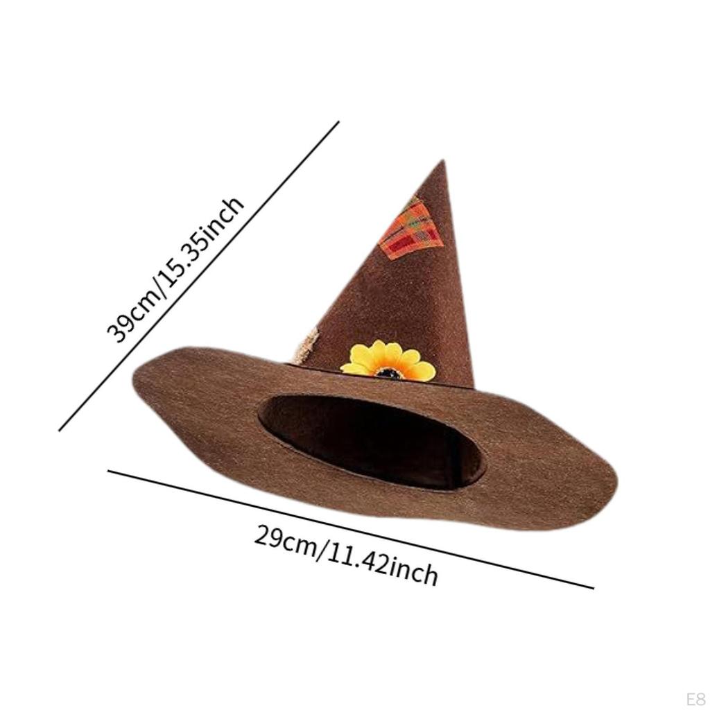 Halloween Scarecrow Hat Novelty Pointed for Masquerade Festival Carnival