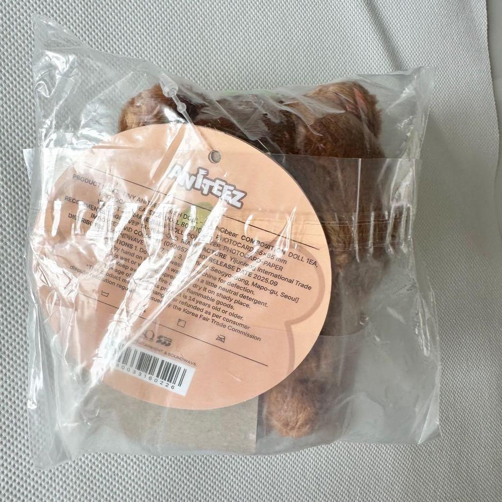 [USED] ANITEEZ POPUP ChonBear Plush Doll with Trading Card (Jongho)