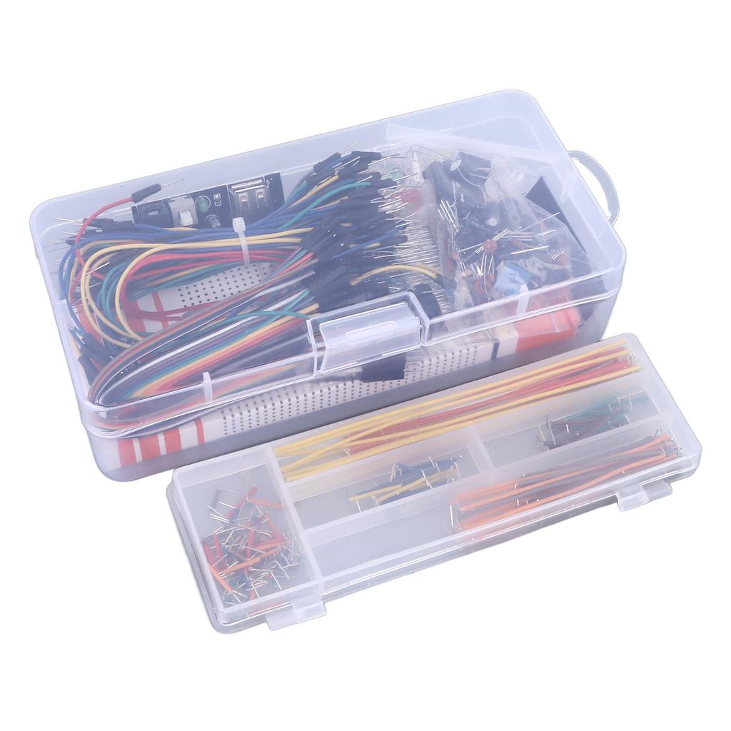 830 Steckpunkte Breadboard mit Stromversorgungsmodul DIY Schaltung Jumperkabel Elektronikbausatz