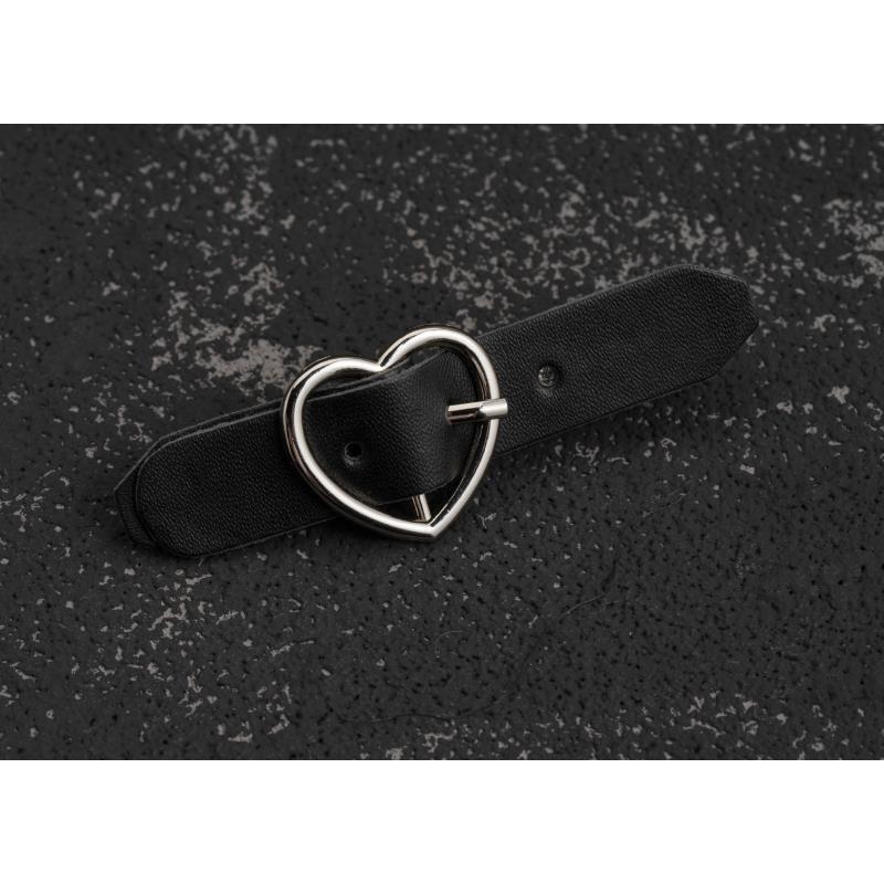 Original handmade leather buckle hairpin Punk subculture Y2K girls black duck bill hairpin