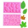 3D Mini Rose Flower Leafs Silicone Mold DIY Fondant Chocolate Sugarcraft Cake Decor Baking Tools Confectionery Clay Resin Mould
