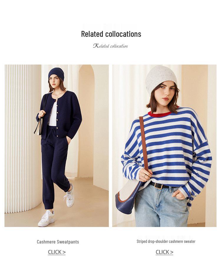 Women's 100% Pure Cashmere Hat: Warm, Double-Layered, New Color Yarn for Autumn and Winter.