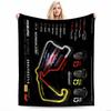 Formel 1 Silverstone Circuit Design Flanelldecke für Schlafzimmer, Wohnzimmer, Sofa und Nickerchen