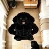 2D Home Decor Carpet Non-Slip Cartoon Carpet Soft Dog-Shaped Area Rug  Living Rooms