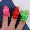 10Pcs Color Luminous Led Finger Lights Glow In The Dark Finger Flashlights Toys For Kids Birthday Rave Party Supplies