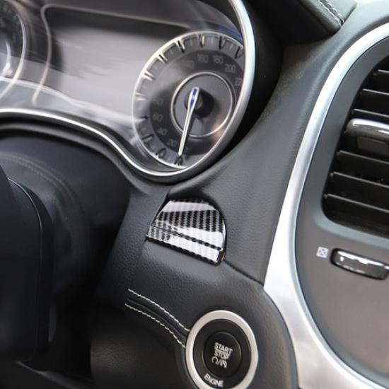 Carbon fiber style control dashboard Protective Cover trims for Chrysler 300