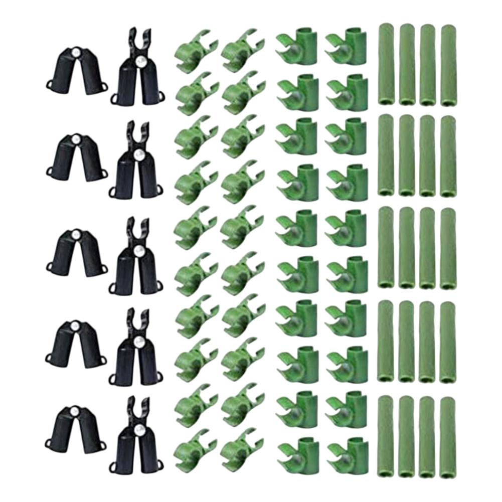 70 PCS Plastic Clips Plant Support Fixed Connector Pillars Greenhouse Gardening Fixed Bracket Climbing Pergola Connector
