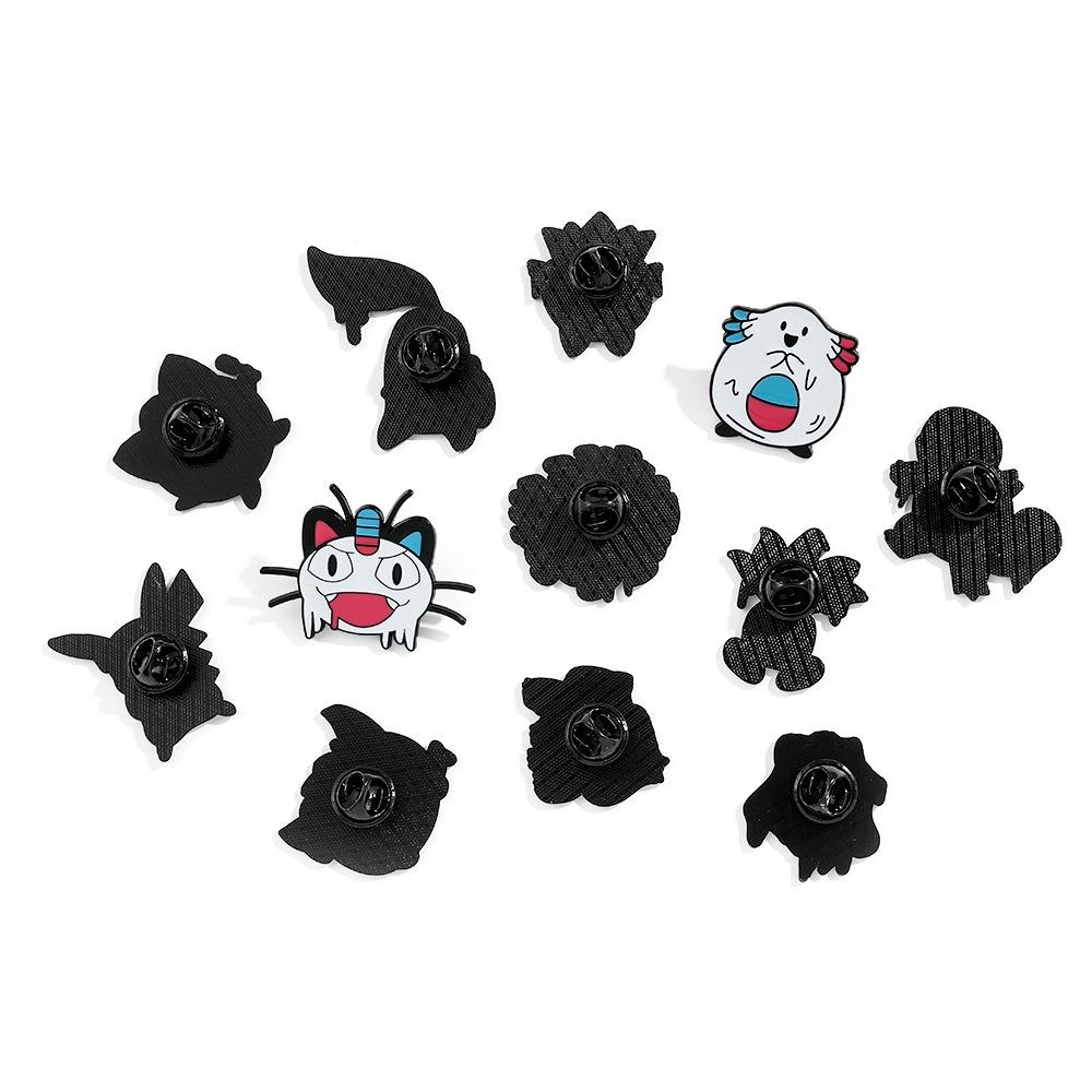 Kreskówkowy I Zabawny Broszka Pokemon Na Halloween Mroczny I Fajny Dodatek Ze Stopu