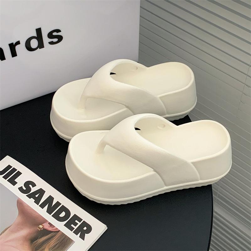 Fashion Pink Platform Slippers Women Thick Sole Soft Summer Eva Slippers Female Non-slip Flip-flops Ladies Comfort Outdoor Beach Slipper
