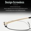 JanaM Square Frame Myopia Glasses: Trendy Metal Optical Eyewear for Men & Women, Slim Steel Design for Larger Faces