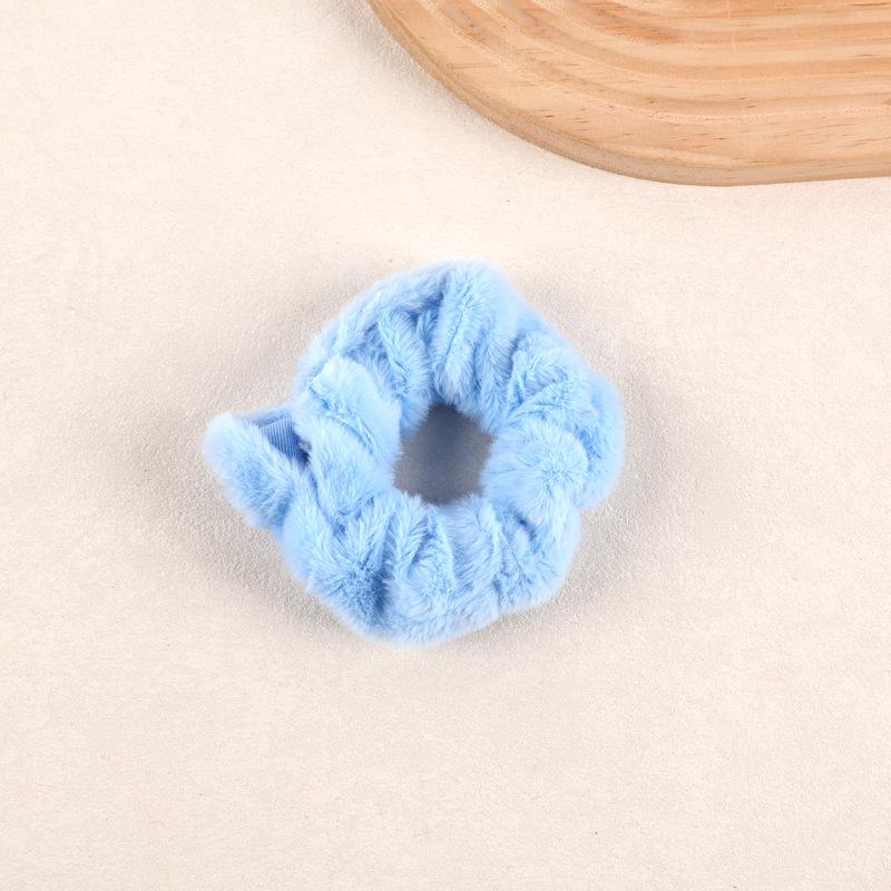 Elastico per Capelli in Peluche Colorato Caldo - Elastico ad Alta Elasticità per Coda di Cavallo per Autunno e Inverno
