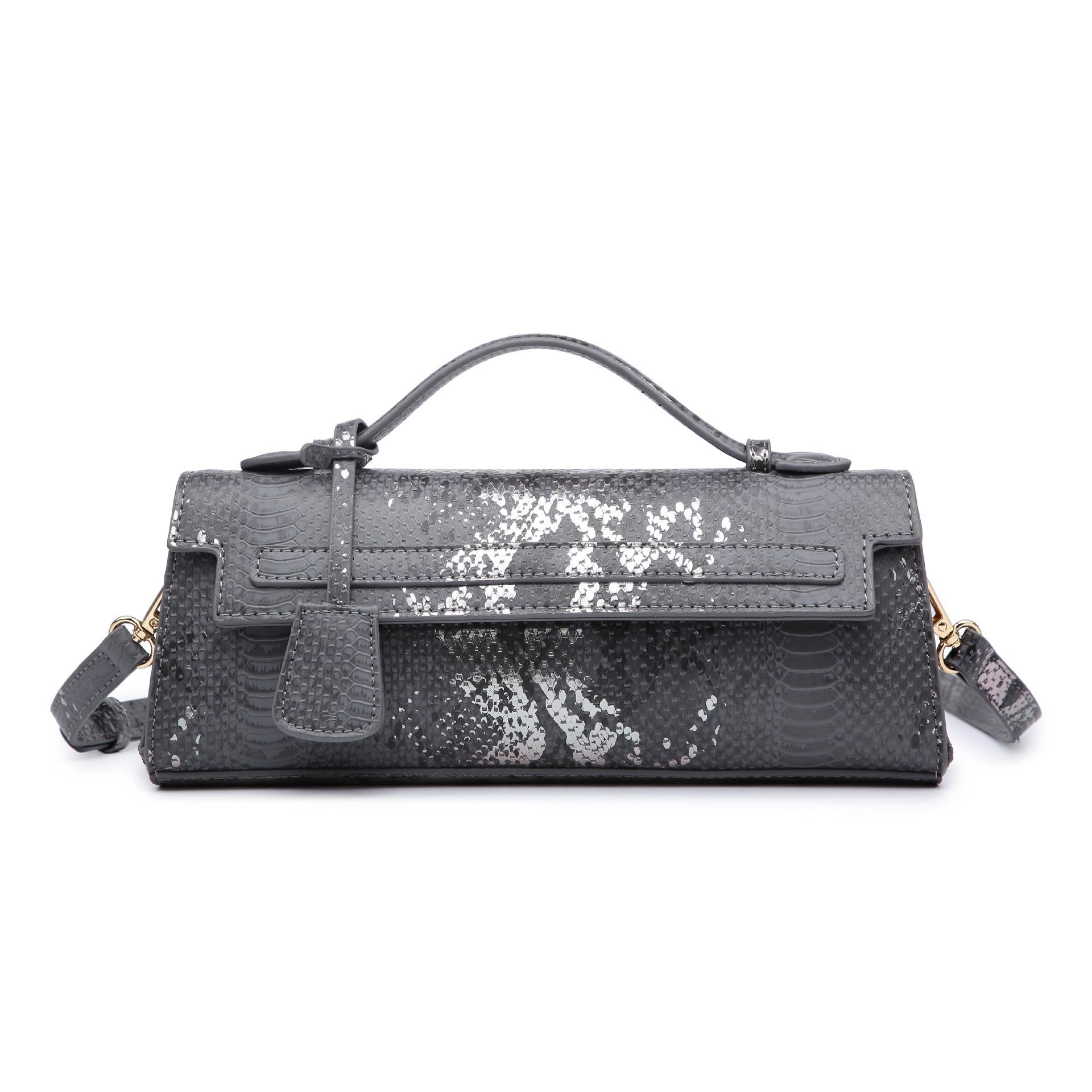 

2025 Європейський та Американський Клатч з ПУ зі Зміїним Принтом: Високоякісна модна сумочка, сумка на плече, сумка крос-боді для жінок 28 x 6.5 x 11 cm