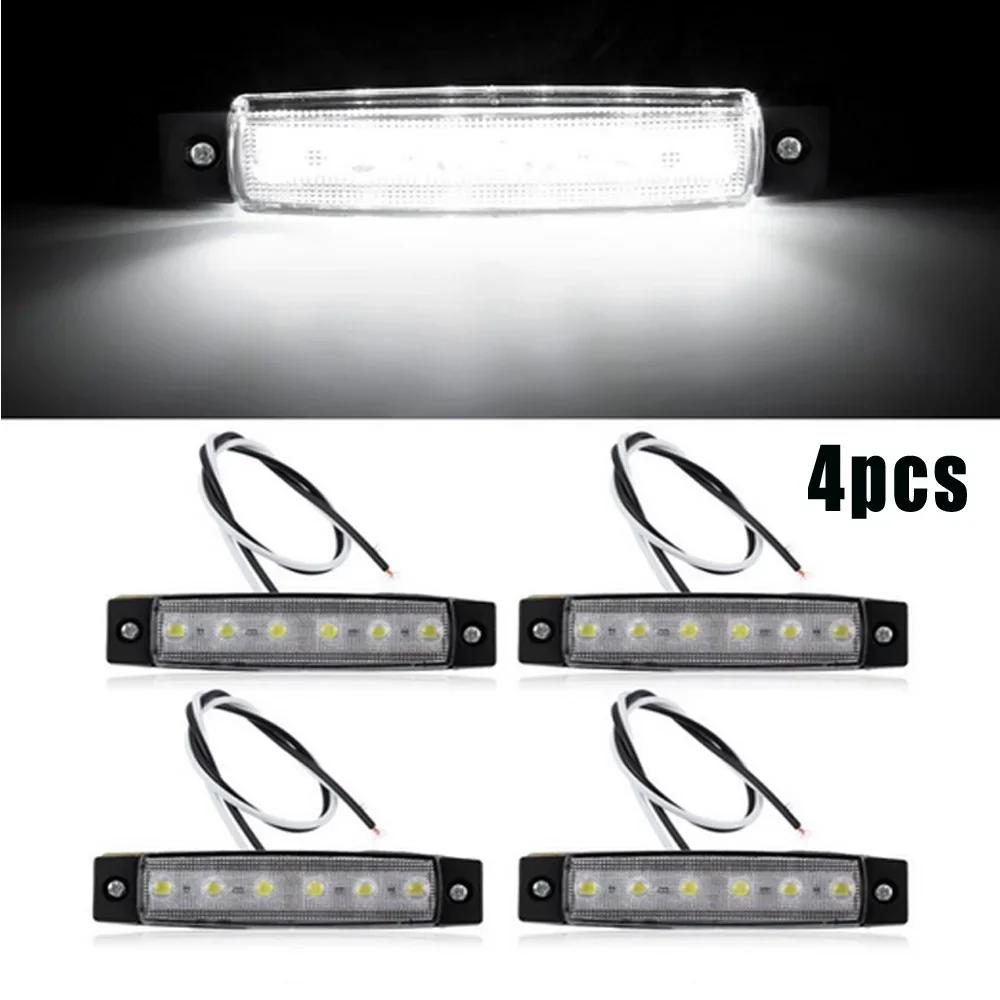 12 Volt Bar Lights White 4pcs Buses Cool Courtesy LED Marine Grade Superior Illumination Trucks Waterproof New