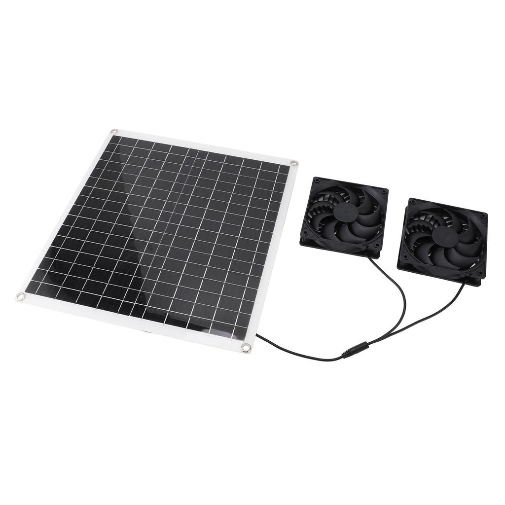 Solar Panel Powered Fan Portable Outdoor Multifunctional Solar Air Circulation Fan Kit 20W12V
