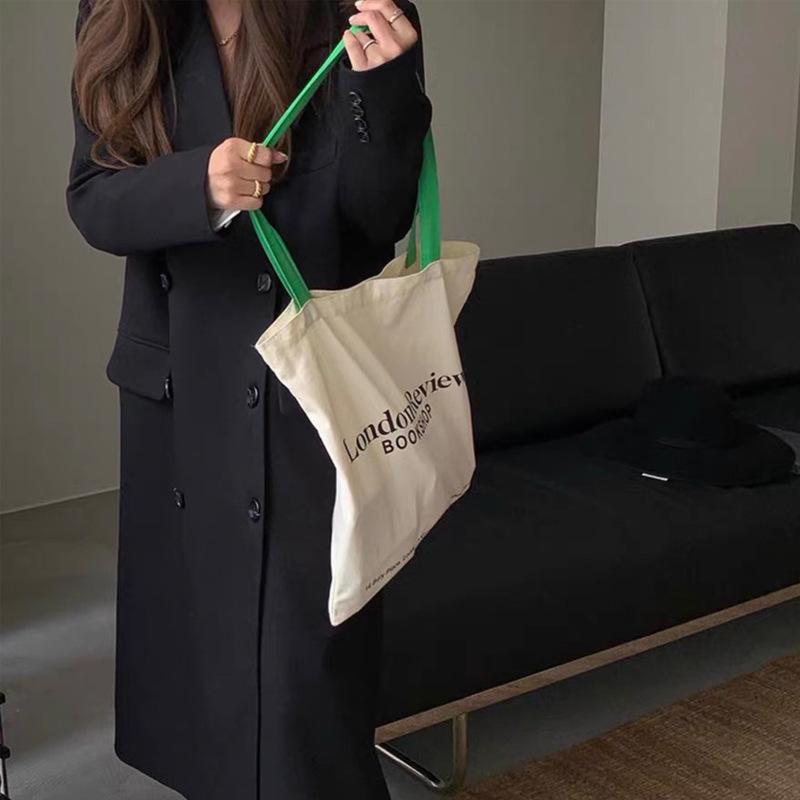 

London review London bookstore around the same canvas bag ins color shoulder strap thin cotton grey bag
