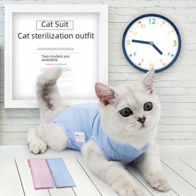 Atmungsaktiver Katzen-Genesungsanzug: Elastisches, Anti-Leck-Sterilisations- und Entwöhnungskleidungsstück für weibliche Katzen
