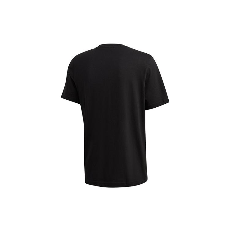 adidas Originals T Shirts Men's Black Crew Neck Moderate Straight Fit GD5996