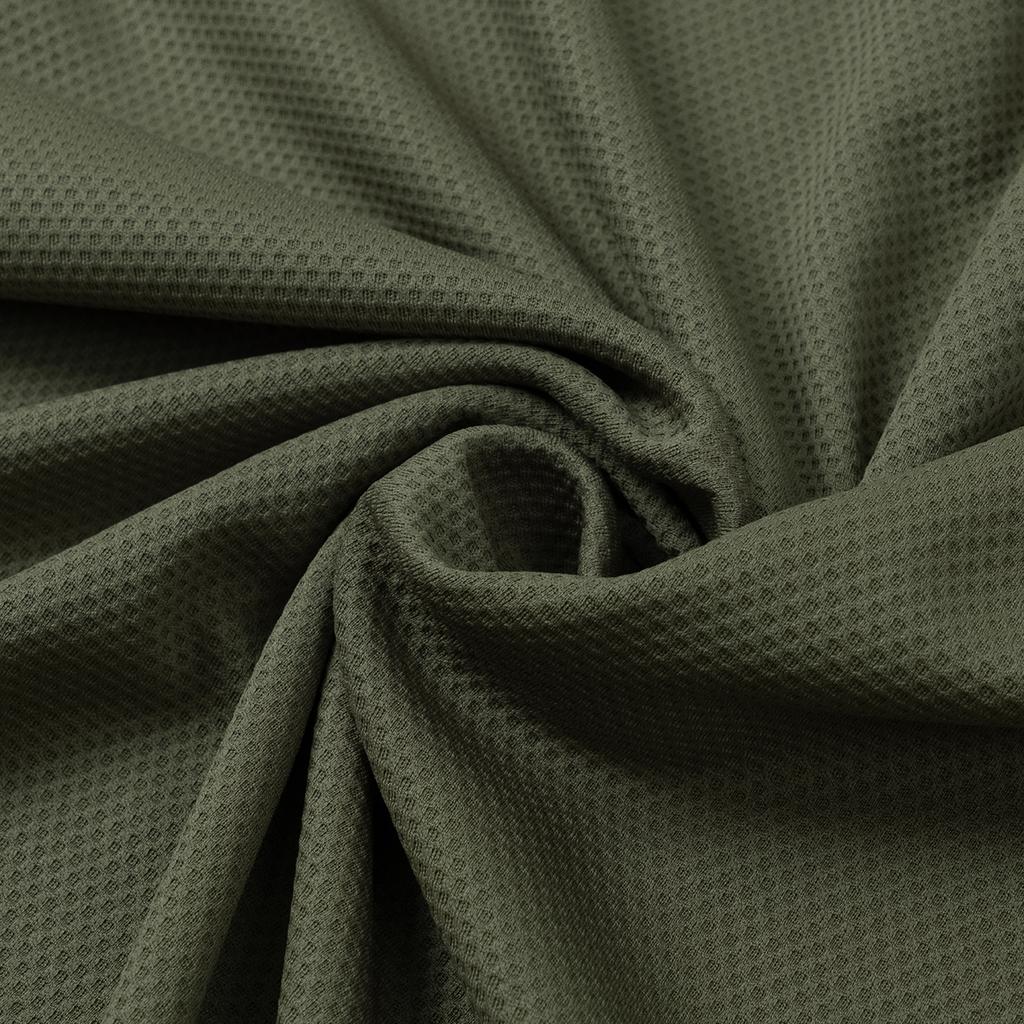 Haihaiking Waffle Long Sleeve T-Shirt (Olive)