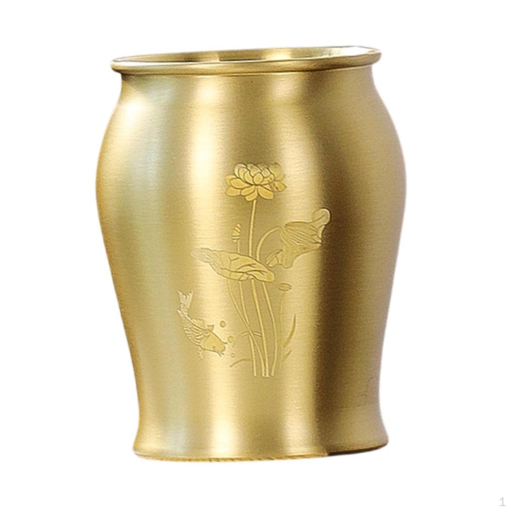 Metal Pen Holder Brush Home Elegant Desk Crafts Traditional Ideal Gift Office Multi Purpose