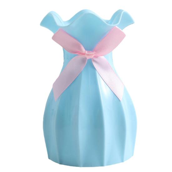 

Ваза для цветов, простой стиль, высокопрочная, небьющаяся, имитация сухоцветной композиции, современная ваза, декор для рабочего стола синий