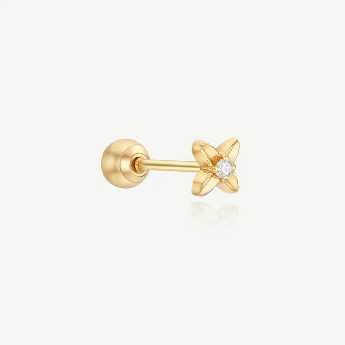 14k Mini Fleur Piercing (Single)