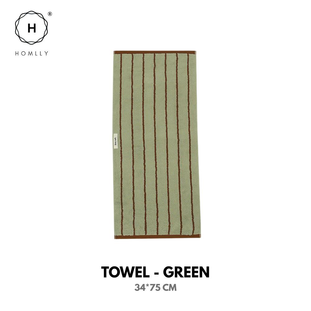 HOMLLY Edo Classic Stripe Face Bath Luxury Pure Cotton Towel
