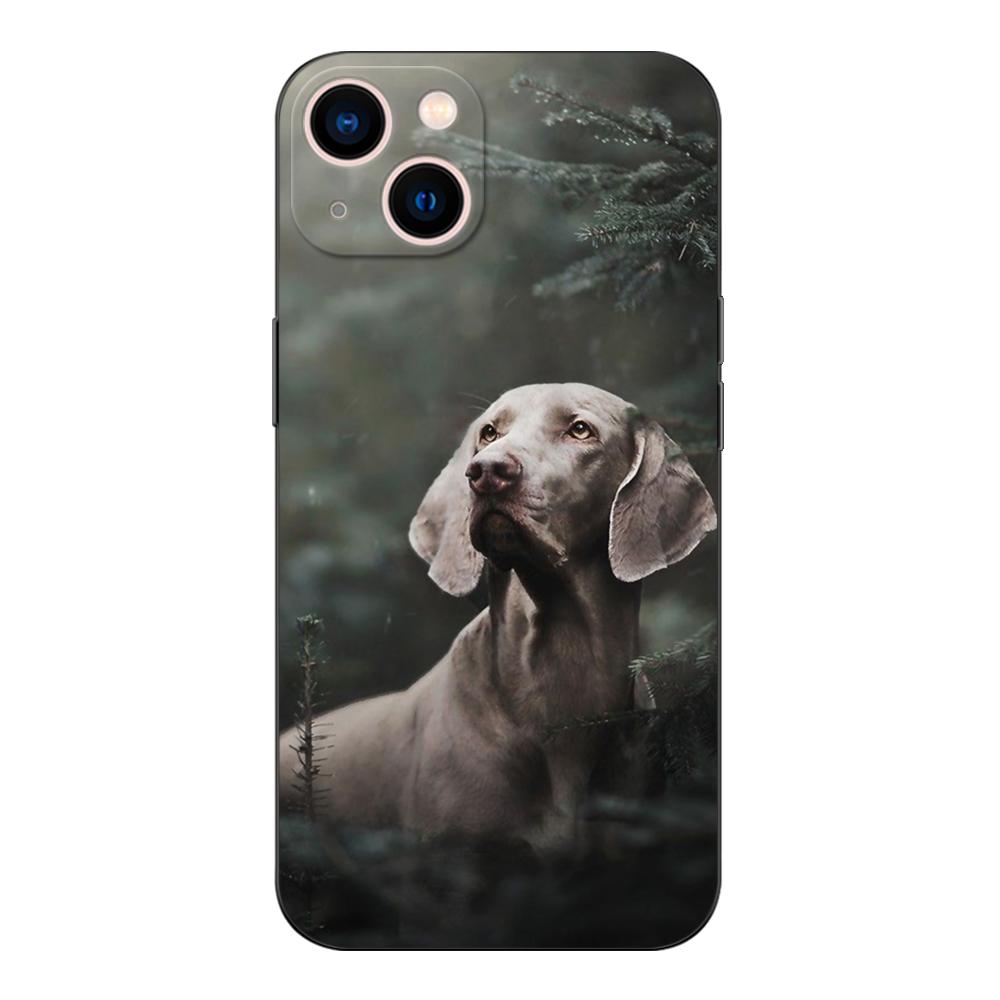Black Tpu Case For Vivo Y1S U10 S1 2019 PRO Z3i Z1 Z1i Z1X X50 Lite X60 X70 X21S 4G 5G 2020 weimaraner