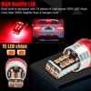 4Pcs 7443 7440 Red Flashing Strobe Blinking Rear Alert Safety Brake Tail Stop High Power Led Light Bulbs
