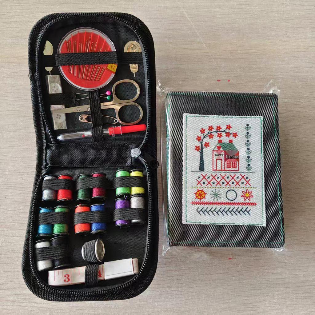 Portable 86-Piece Sewing Kit with Oxford Cloth Bag
