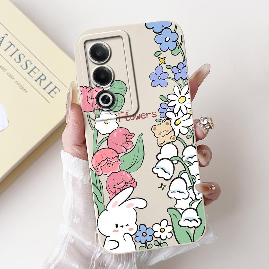 

For Oppo A80 5G Case CPH2639 Silicon Cover Popula Flower Cactus Soft Matte Funda For Oppo A3 Energy A3 Pro 5G CPH2665 A3Pro Capa Oppo A3 Pro 5G