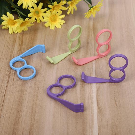 24Pcs Finger Ring Phone Bracket Hands-Free Finger Support Holder Plastic Desk Phone Stand with Anti-Slip Base