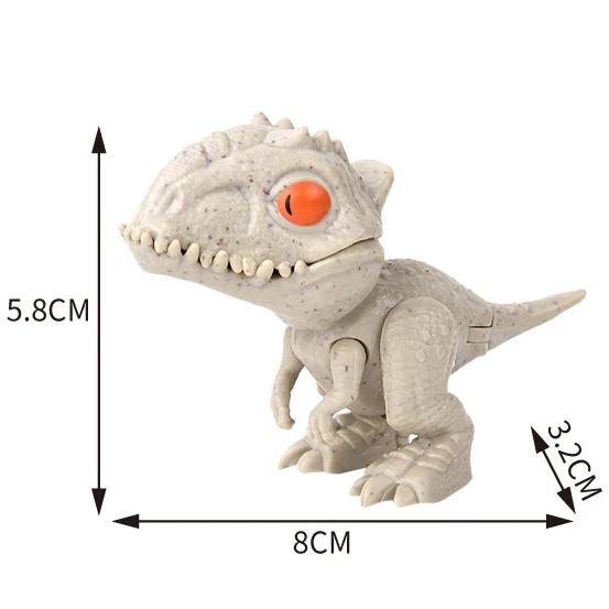 Jurassic Finger Dinosaur  Tyrannosaurus Model Toys For Kids Finger Biting Dinosaurs Movable Joints Dinosaur Toy For Boy Gift