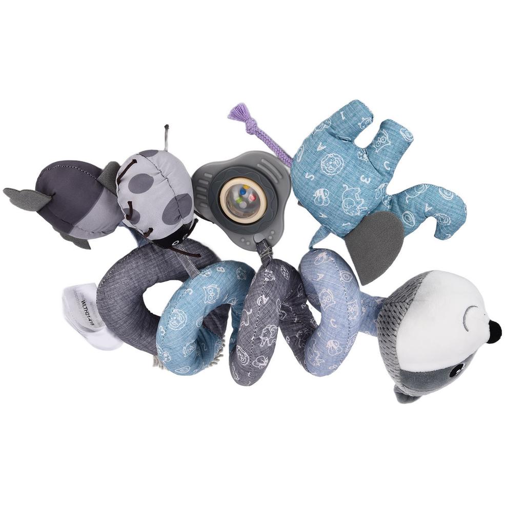 Infant Fox Spiral Plush Activity Hanging Toys Cute Multifunctional Baby Spiral Plush Toys for