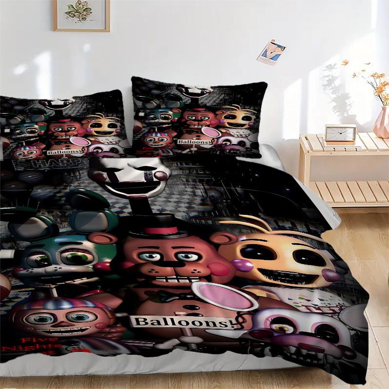 Five Nights Freddy'S Print 3Pcs Bedding Setduvet Cover With 2 Bedropillowcase Home Birthday Gift