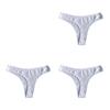 3PCS Women's Sexy Panties G-String Fashion Underwear Breathable Thongs Ladies Intimates Lingerie Thong Low Waist Briefs