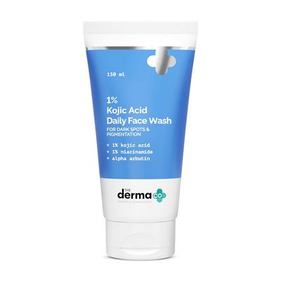 The Derma Co Gel Nettoyant Visage à l'Acide Kojique à 1% 150 ml Lot de 1 pour Taches Sombres, Pigmentation & Éclaircissement de la Peau