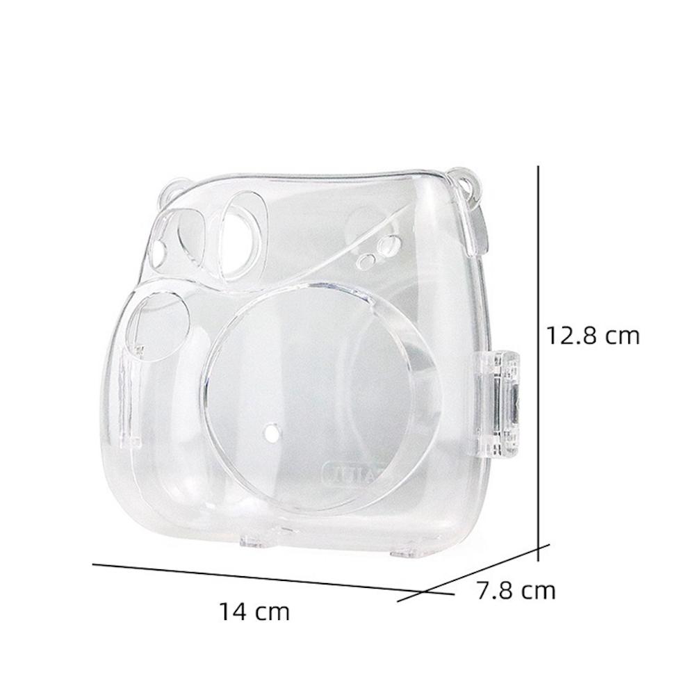 [Film Lab] Instax Mini 7+ Transparent Case Camera Protective Case with Strap CAA02