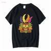 Aku Ooga Booga T Shirt Vintage Washed Fashion Graphic Versatile Breathable Streetwear Top For Everyday Wear Designer Clothes